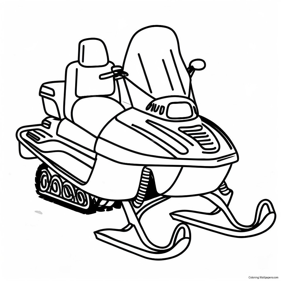 Snowmobile Coloring Page 18226