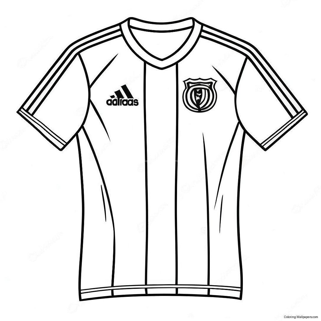 Pagini De Colorat Cu Tricou De Fotbal 53756