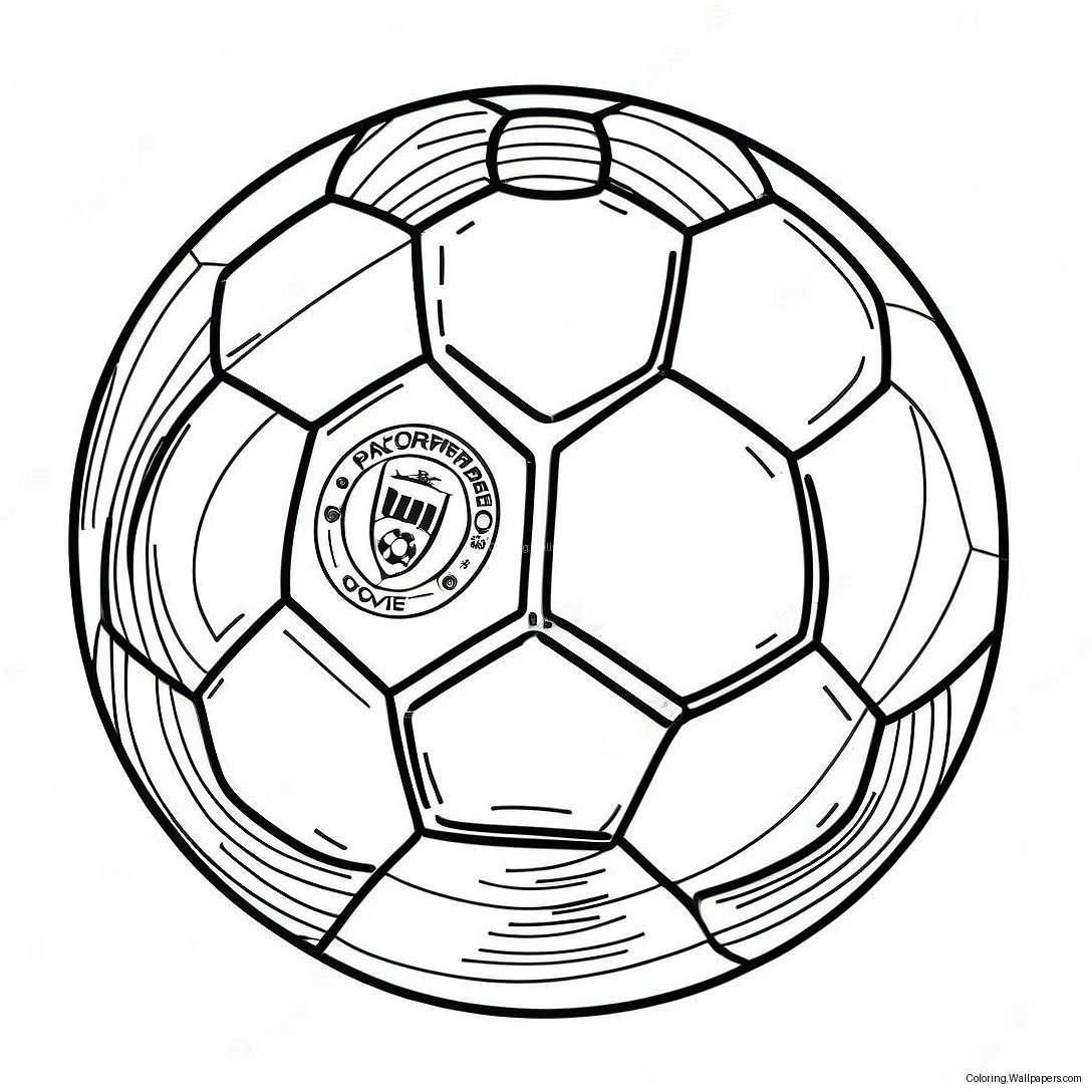 Voetbal Logo Kleurplaat 43669