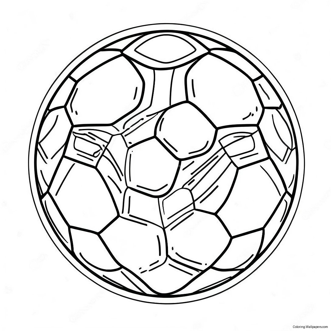 Soccer Logo Coloring Page 43672