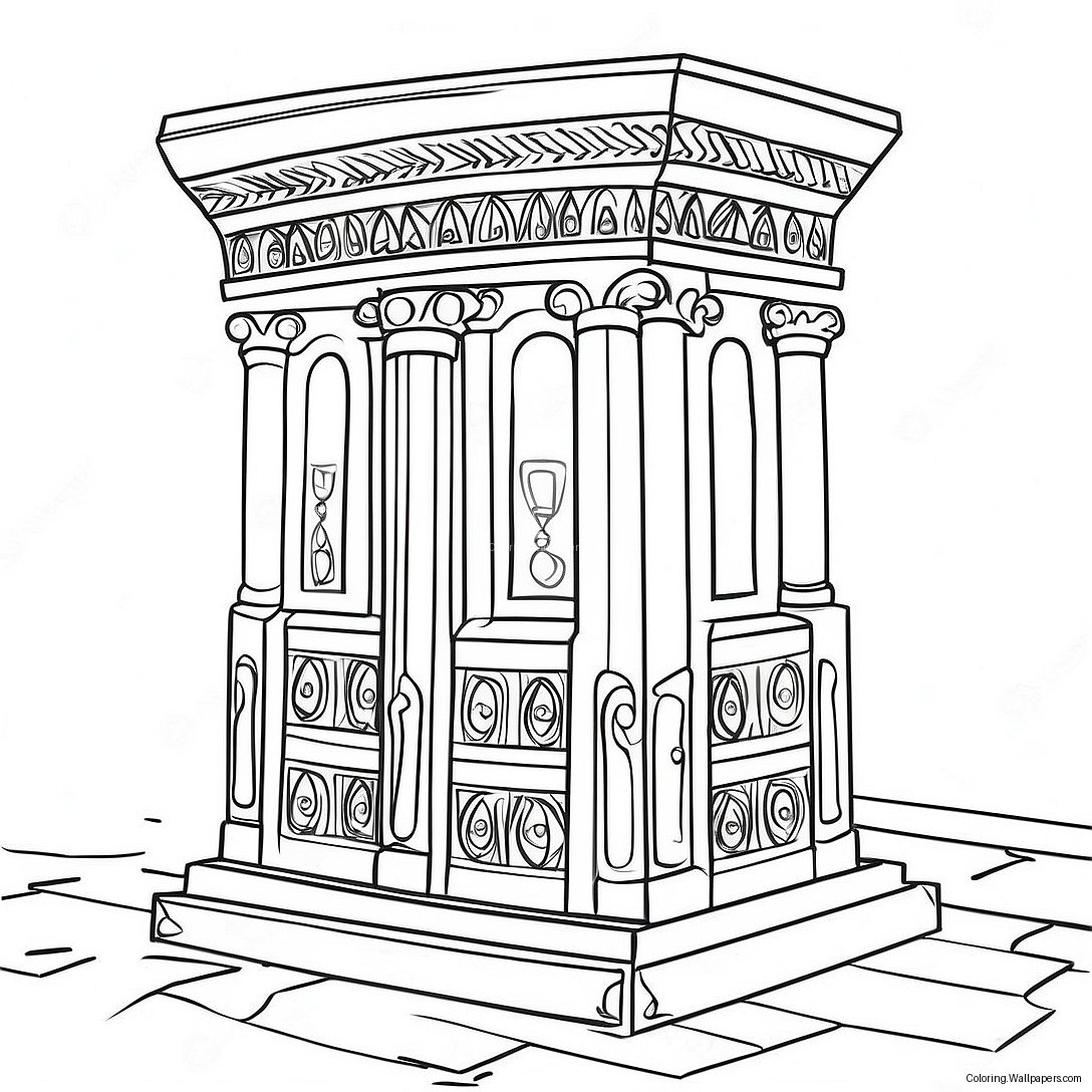 Solomon's Temple Furniture Coloring Page 37388