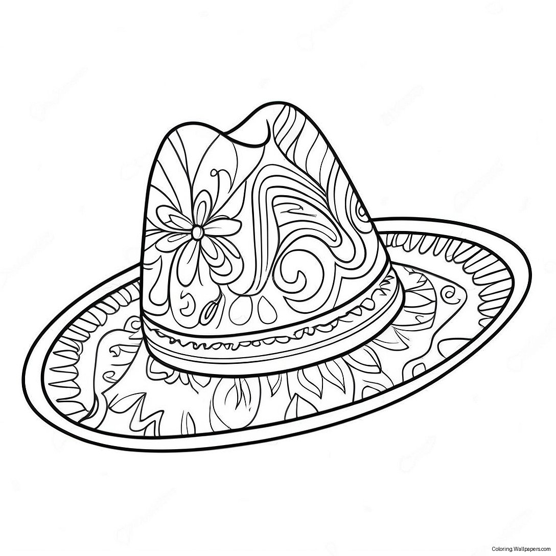 Sombrero Coloring Page 56073