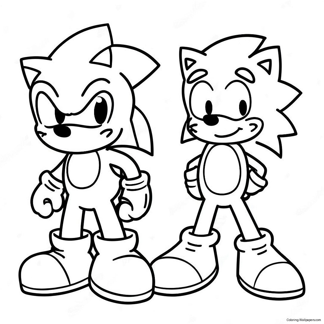 หน้าระบายสี Sonic และ Mario 4233