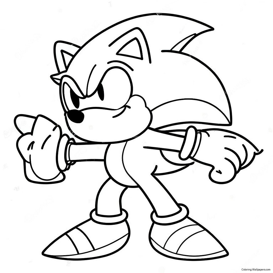 Sonic Christmas Coloring Page 5406