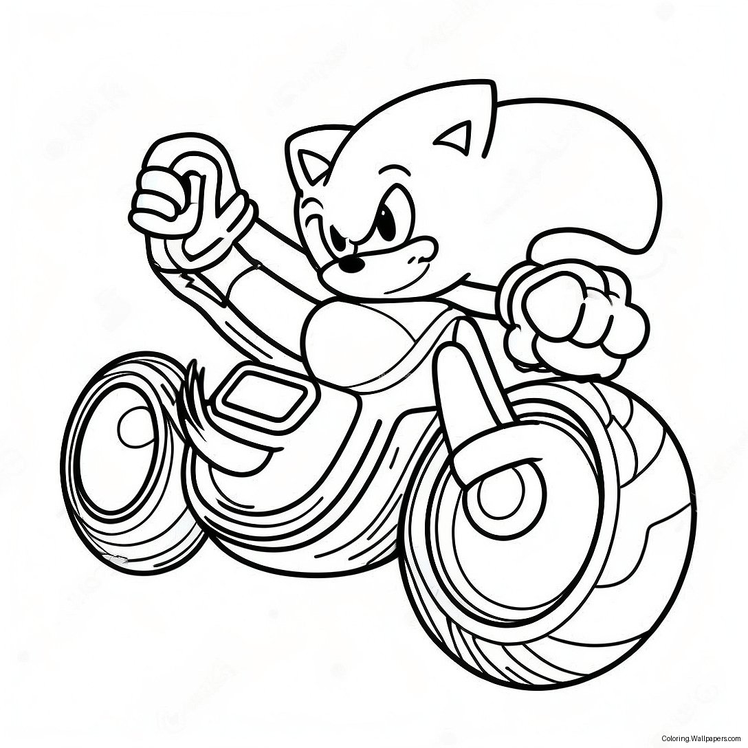 Sonic Riders Coloring Page 54019