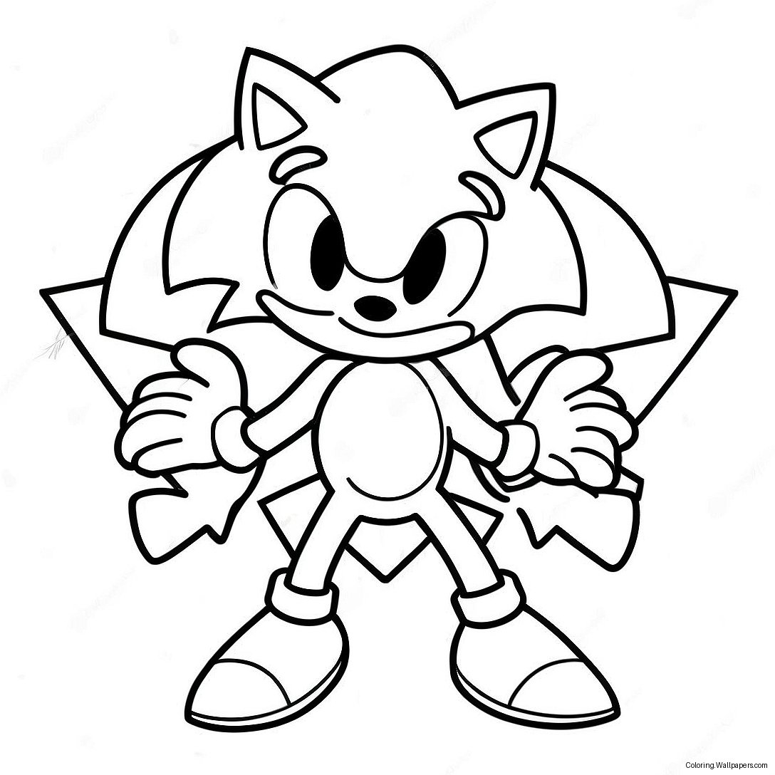 Sonic Superstars Coloring Page 57383