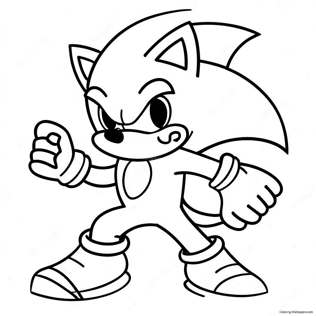 Sonic Werehog Toiminnassa Värityssivu 14028