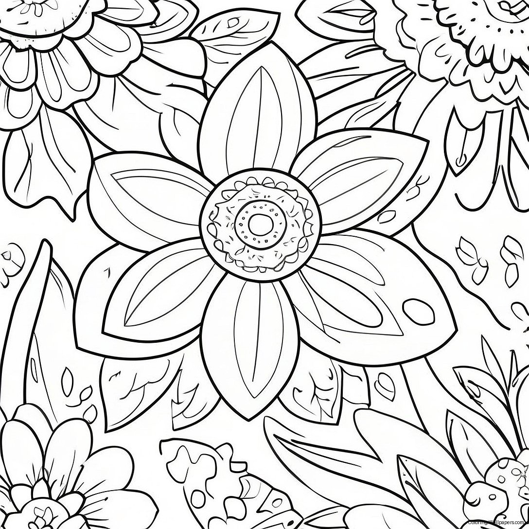 Page À Colorier Floral Désolé Pour Votre Perte 18173