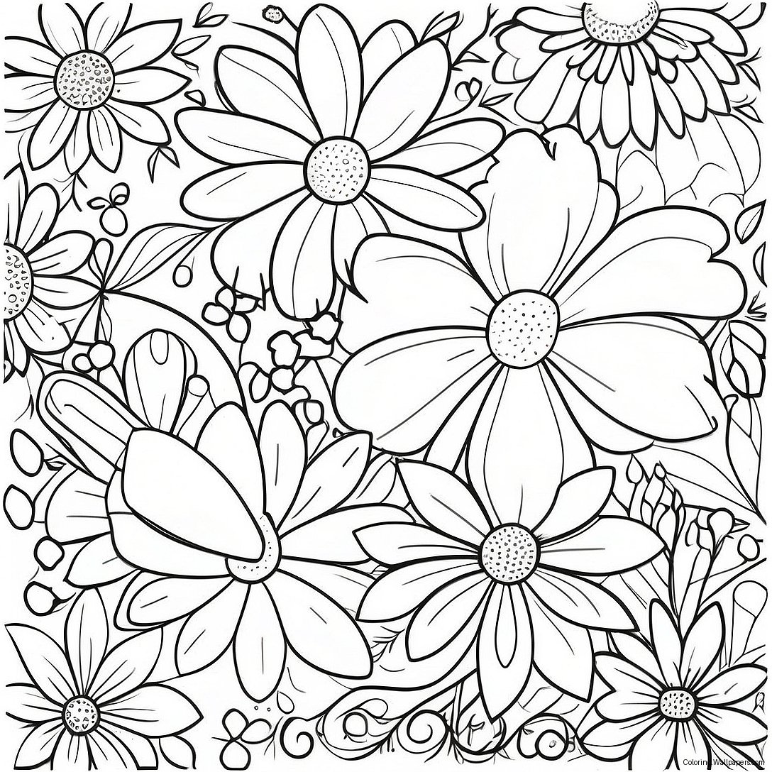 Sorry For Your Loss Floral Coloring Page 18175