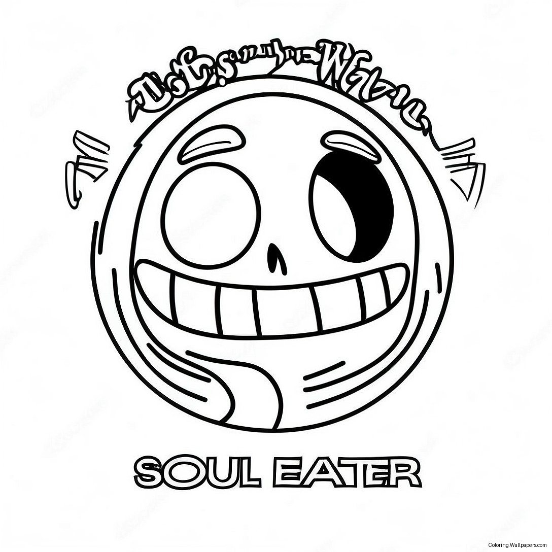 Pagina Da Colorare Del Logo Di Soul Eater 23972