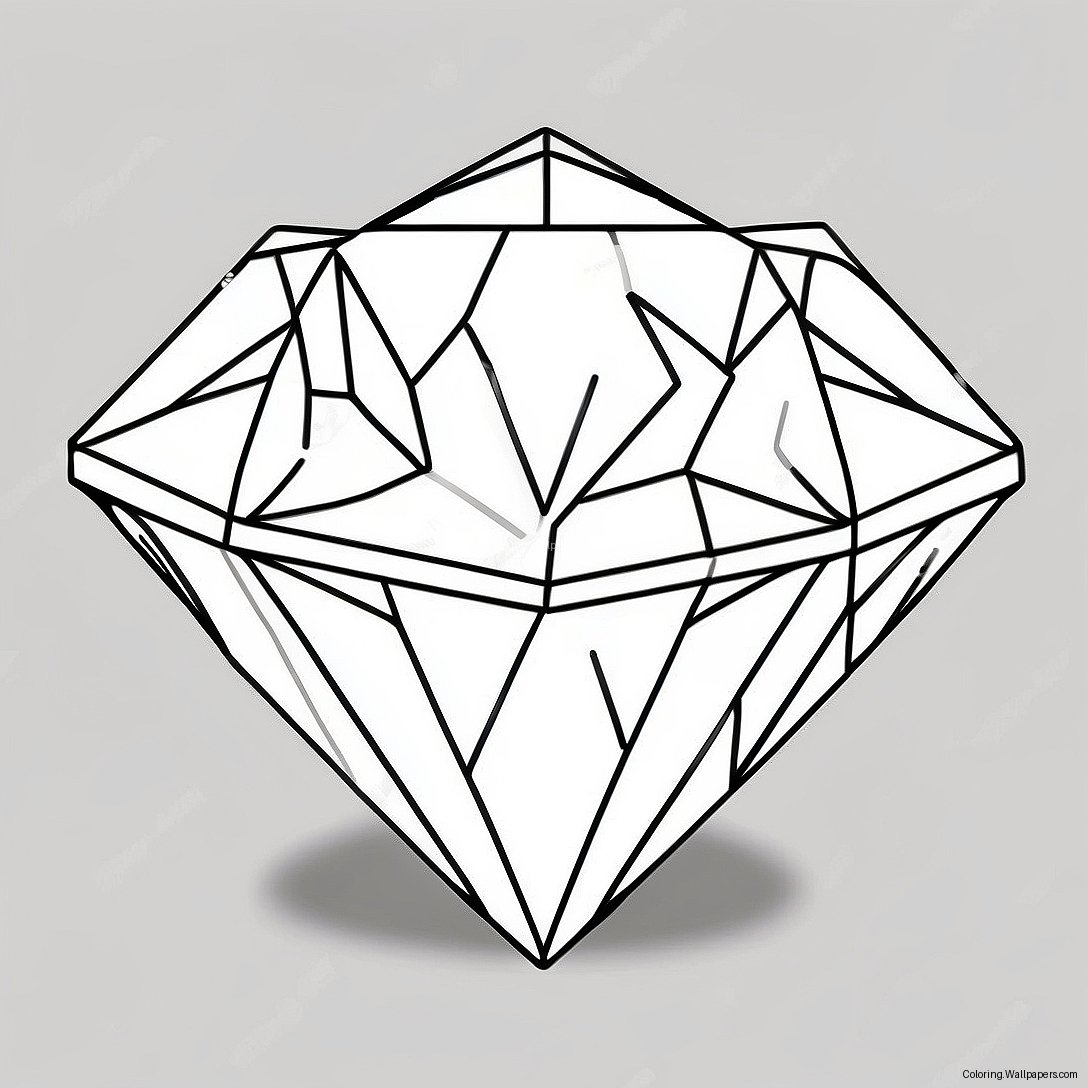 Sparkling Diamond Coloring Page 28665