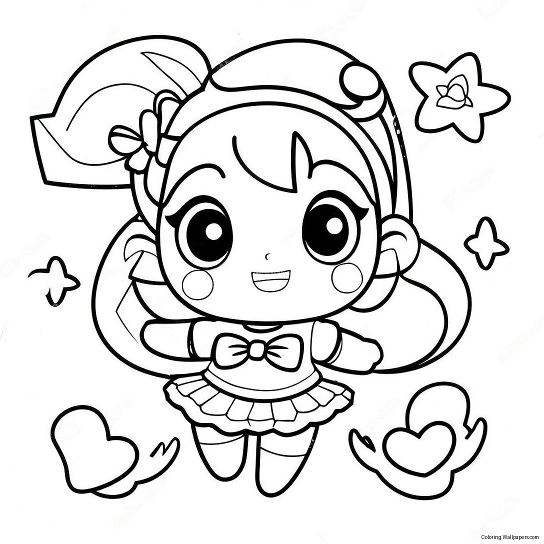 Sparkling Glitter Force Heroes Coloring Page 4727