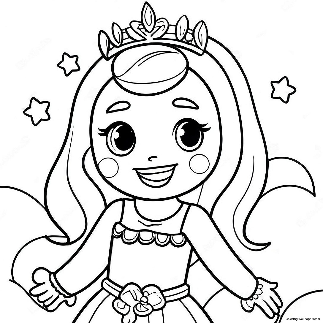 Página Para Colorir Da Princesa Lol Brilhante 57598