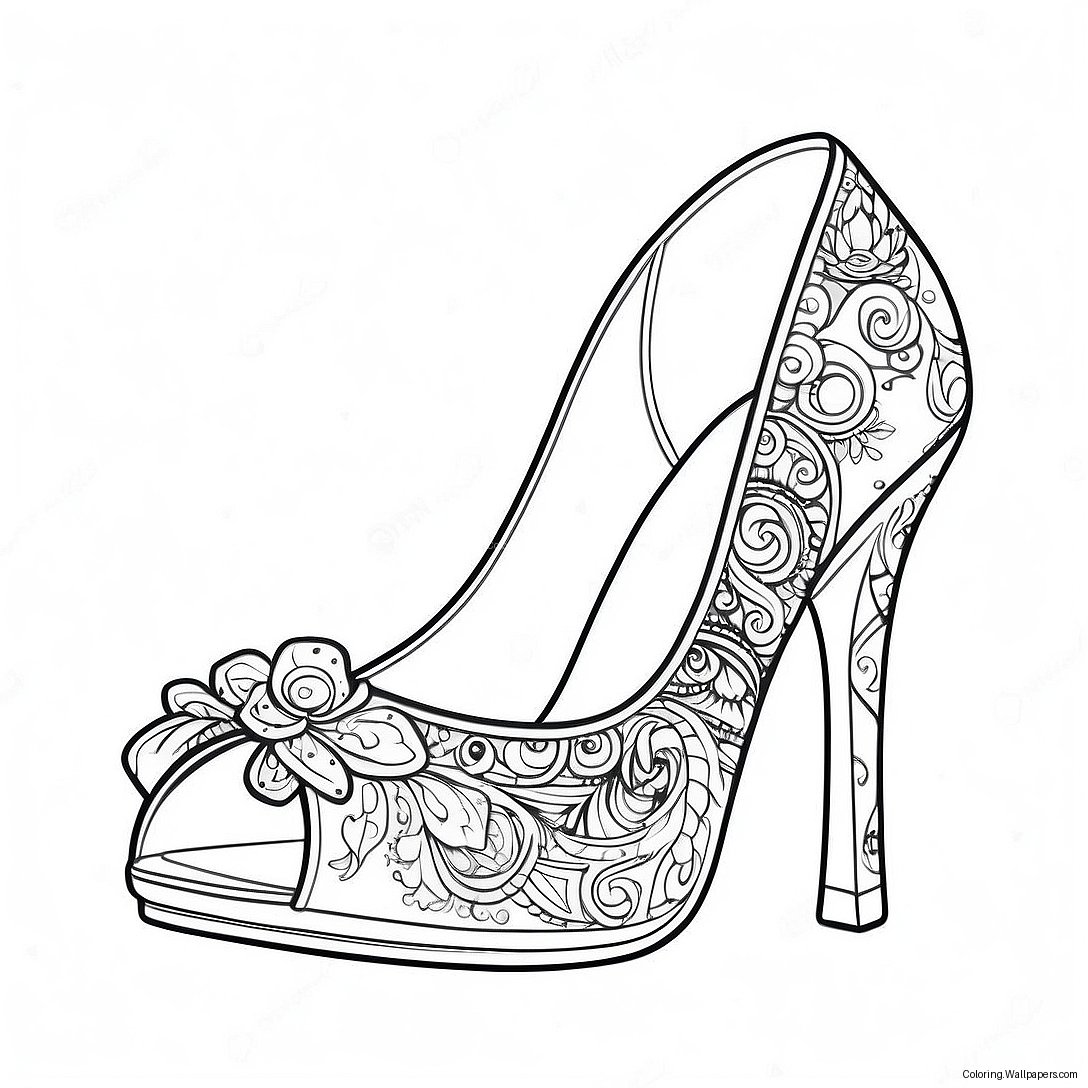 Glitzernde High Heels Ausmalbild 51198