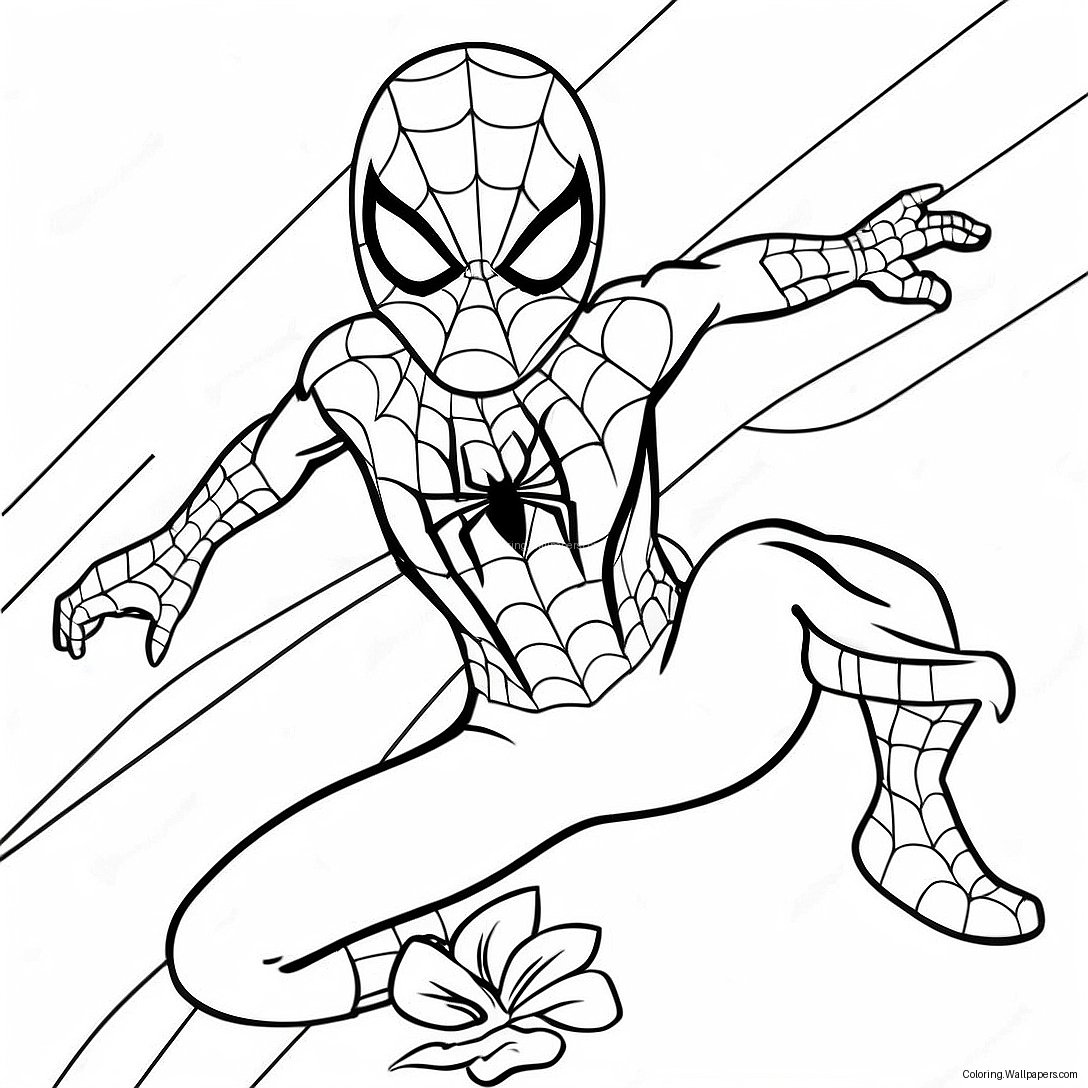 Page À Colorier Spiderman Noël 49237