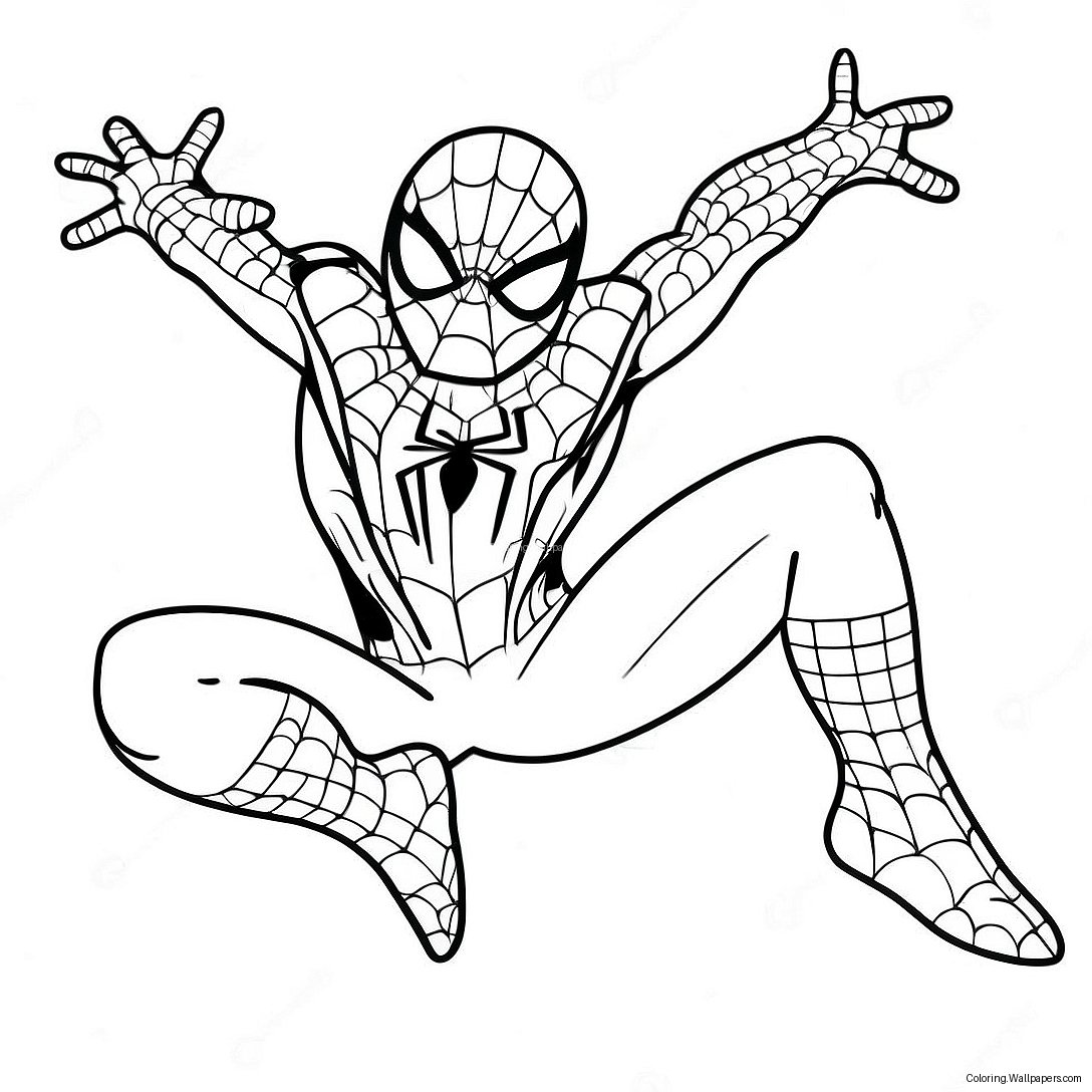 Page À Colorier Spiderman Noël 49238