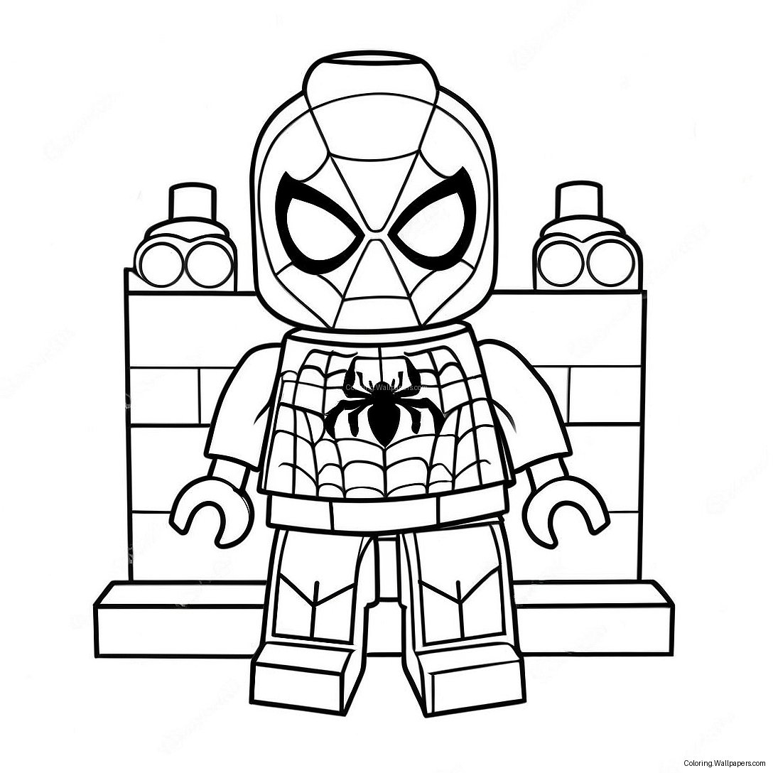 Spiderman Lego Boyama Sayfası 11975