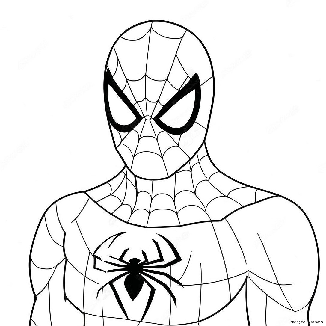 Spiderman Valentine Heart Coloring Page 15994