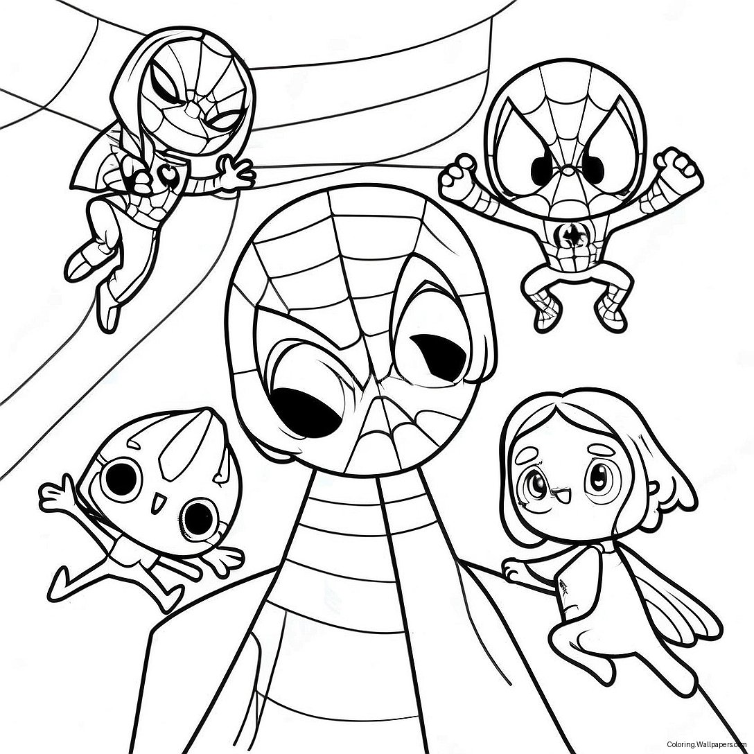 Spidey And His Amazing Friends Coloring Page 11422