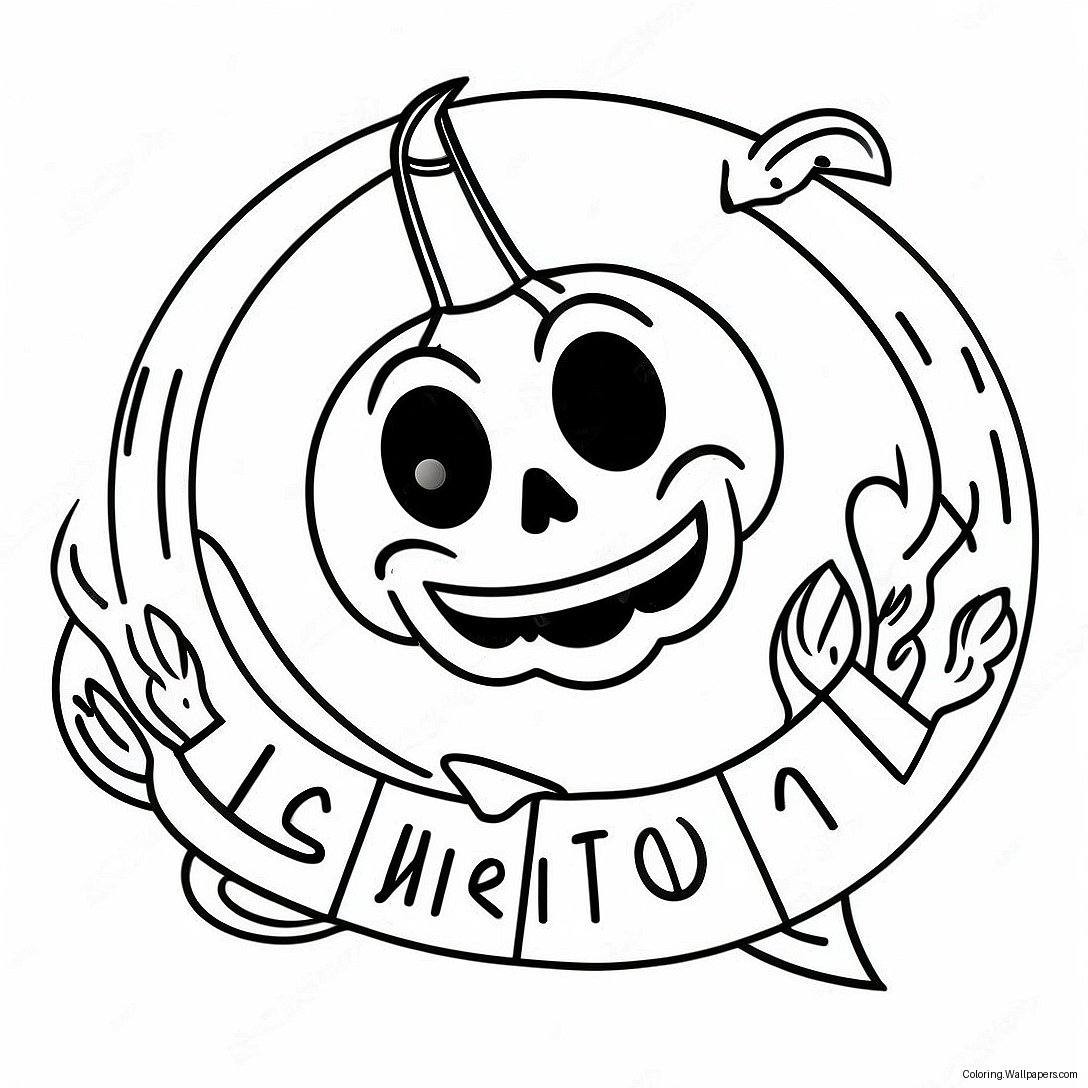 Spirit Halloween Logo Ausmalbild 16299