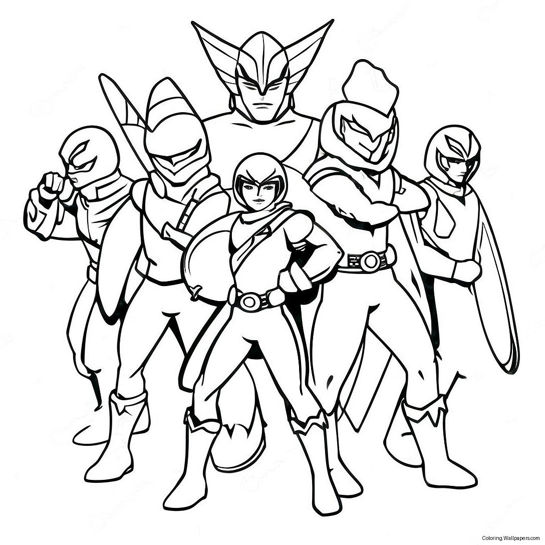 Página Para Colorear De Los Spirit Rangers 51118