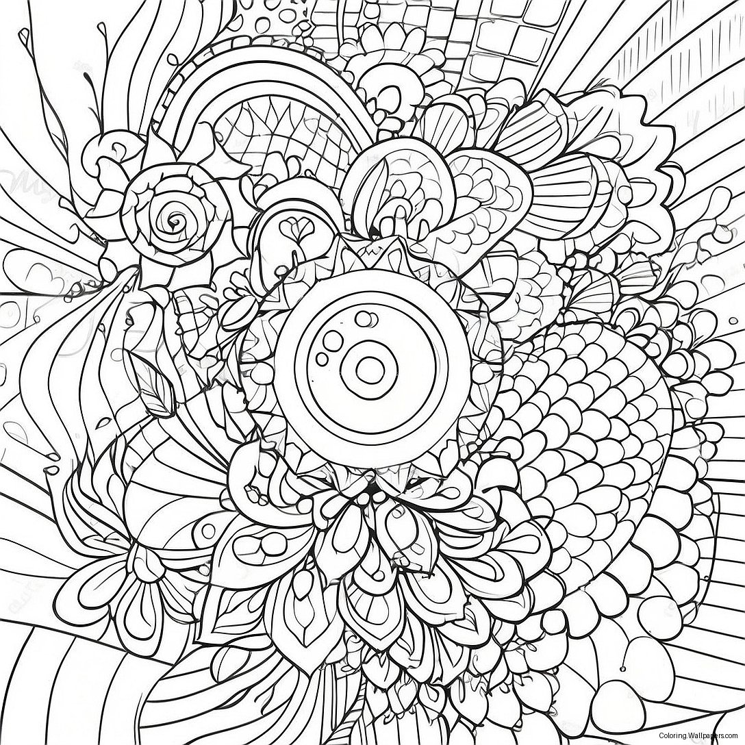 Spirograph Färgläggningssida 48421