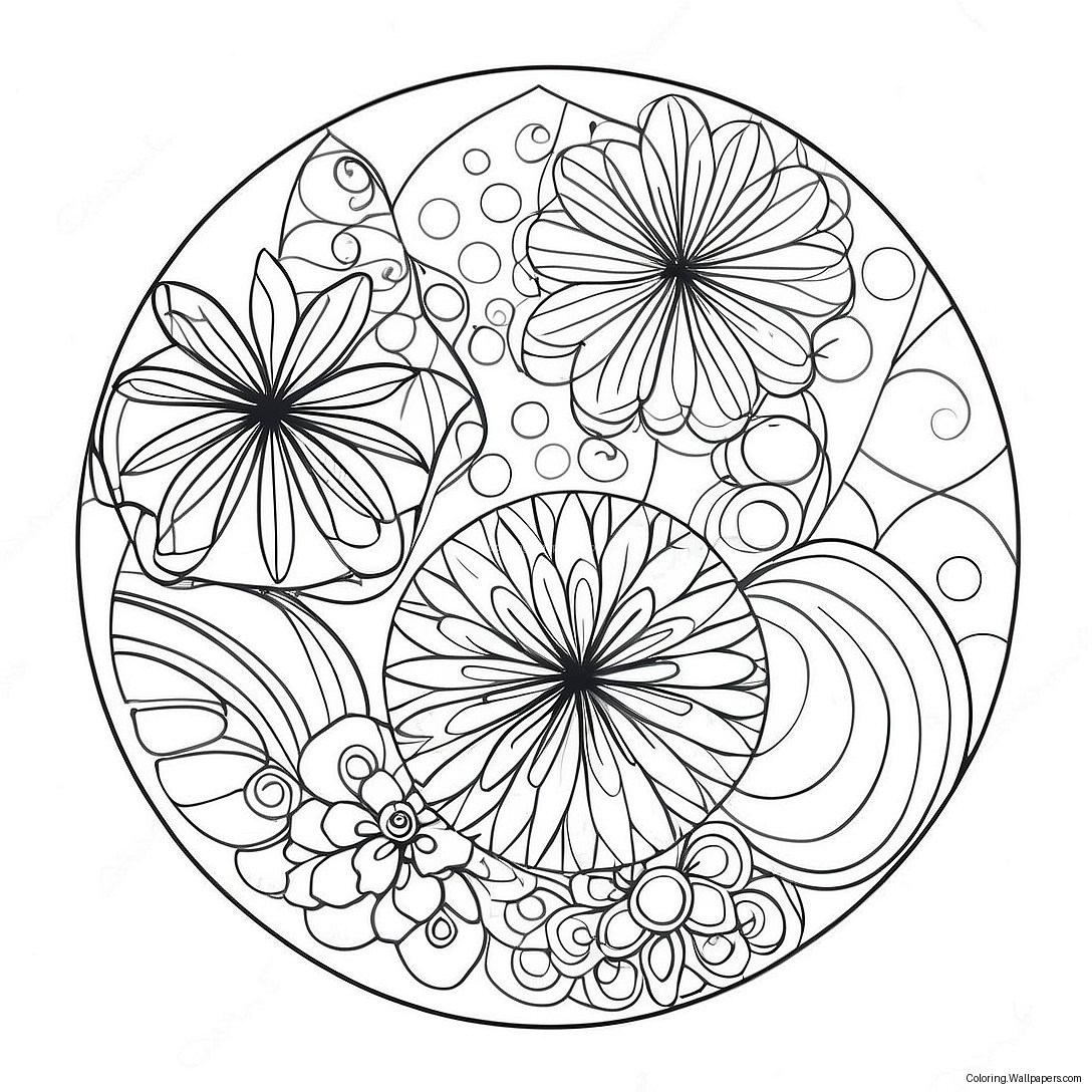 Spirograph Färgläggningssida 48423