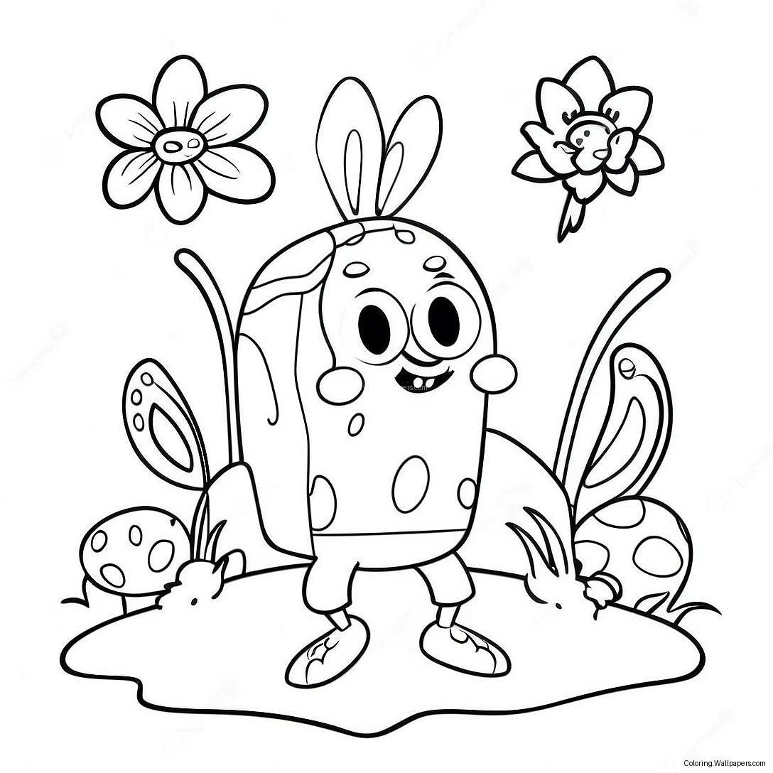 Spongebob Ostern Ausmalbild 36377