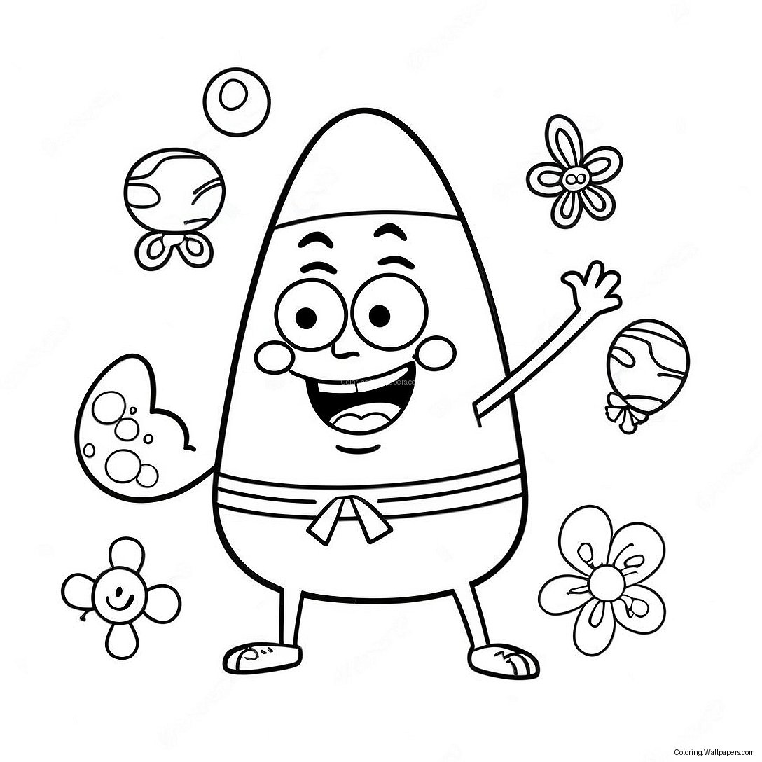 Spongebob Ostern Ausmalbild 36380