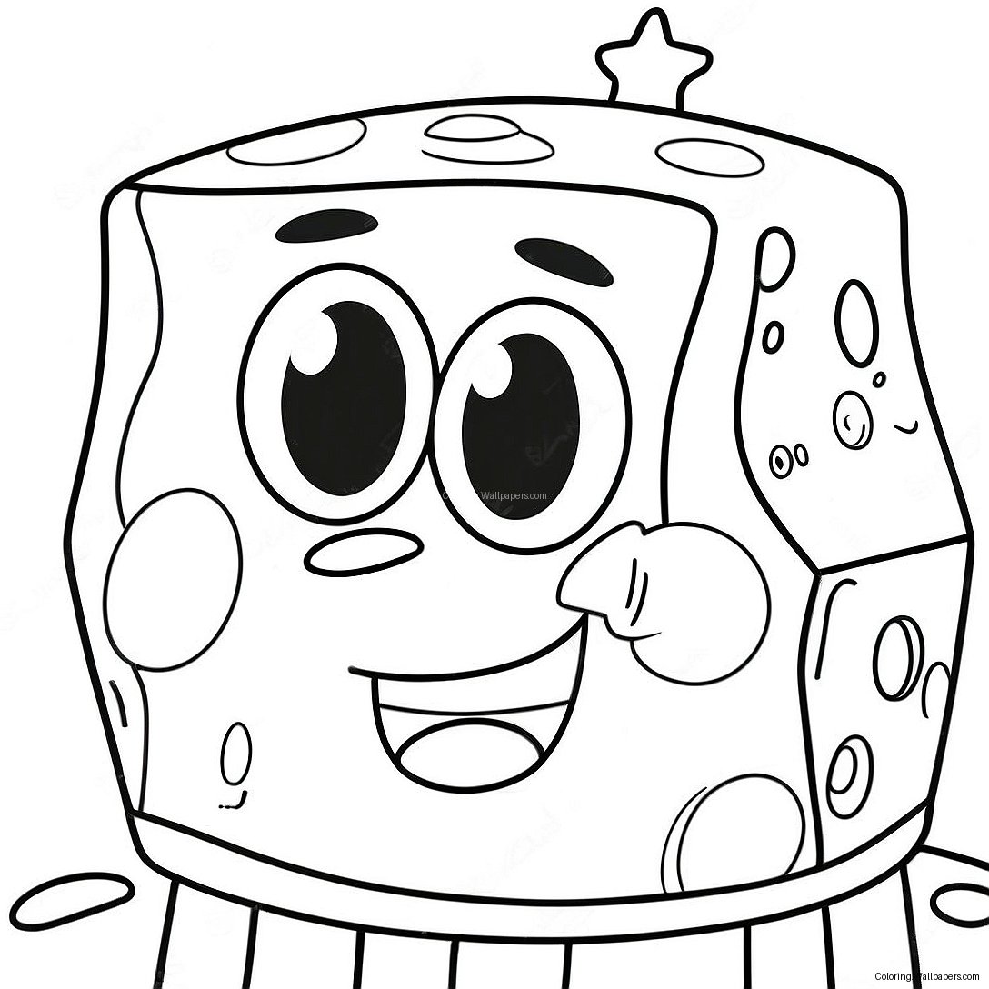 Page À Colorier Du Visage De Spongebob 53934