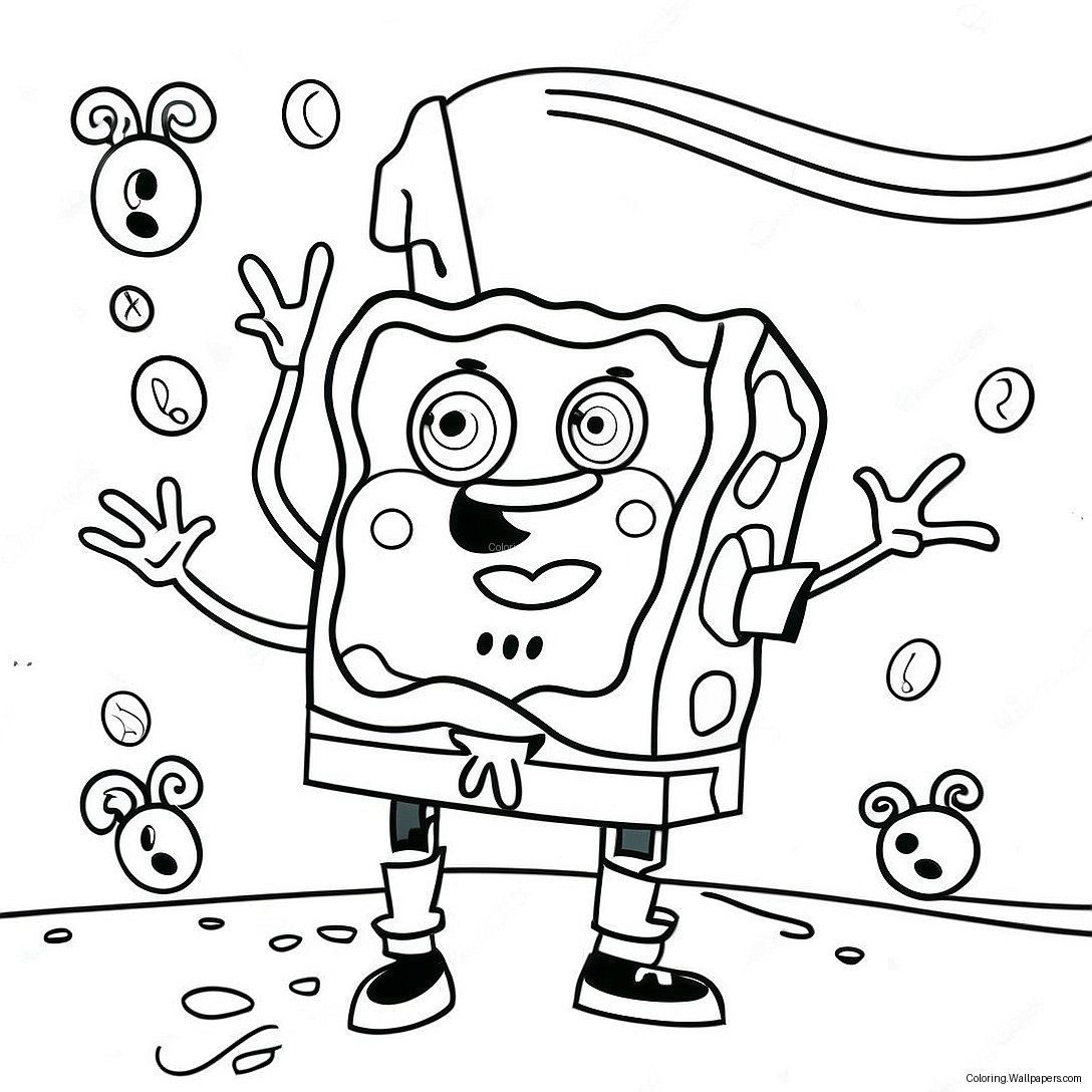 Spongebob Alles Gute Zum Geburtstag Ausmalbild 54296