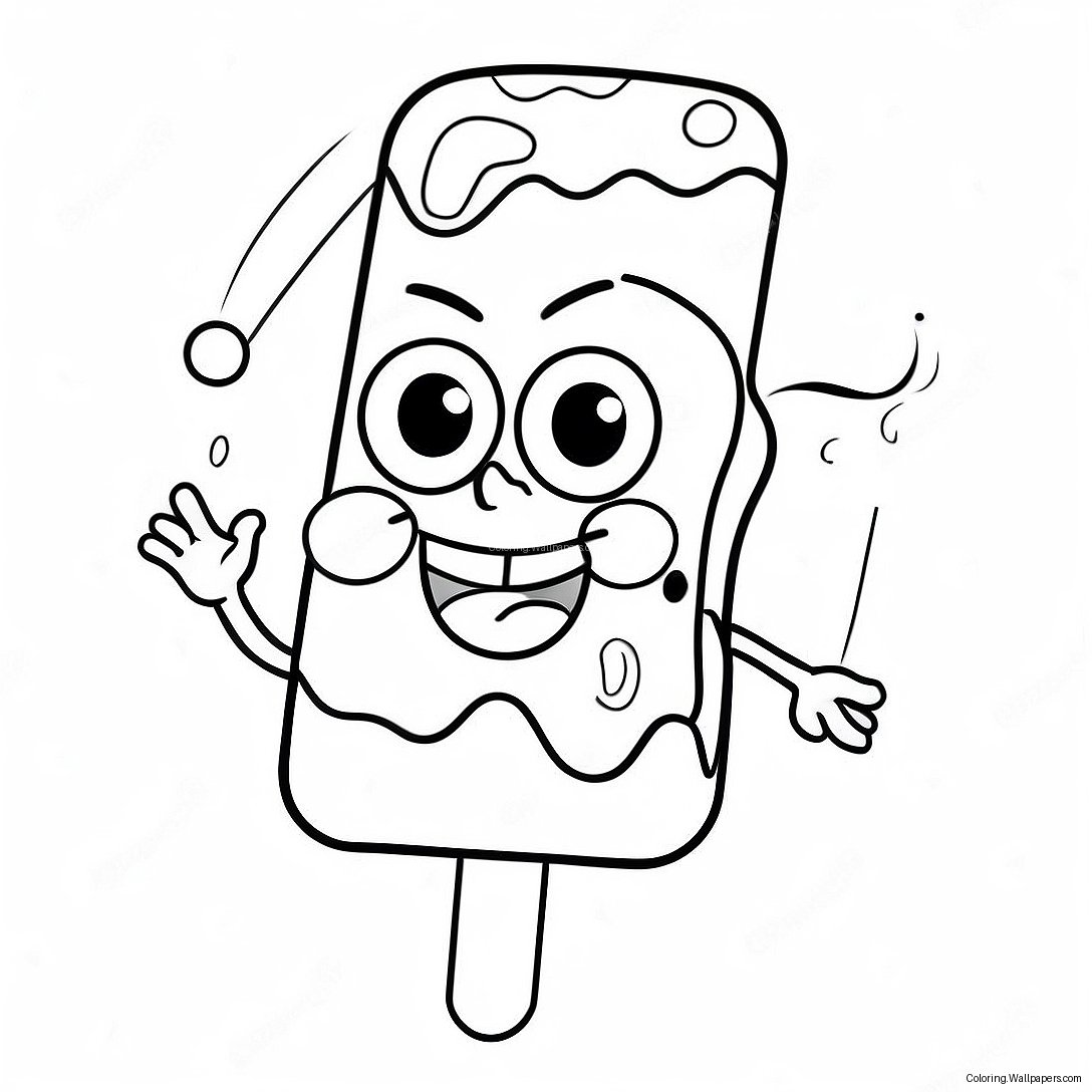 Spongebob Popsicle Coloring Page 56446