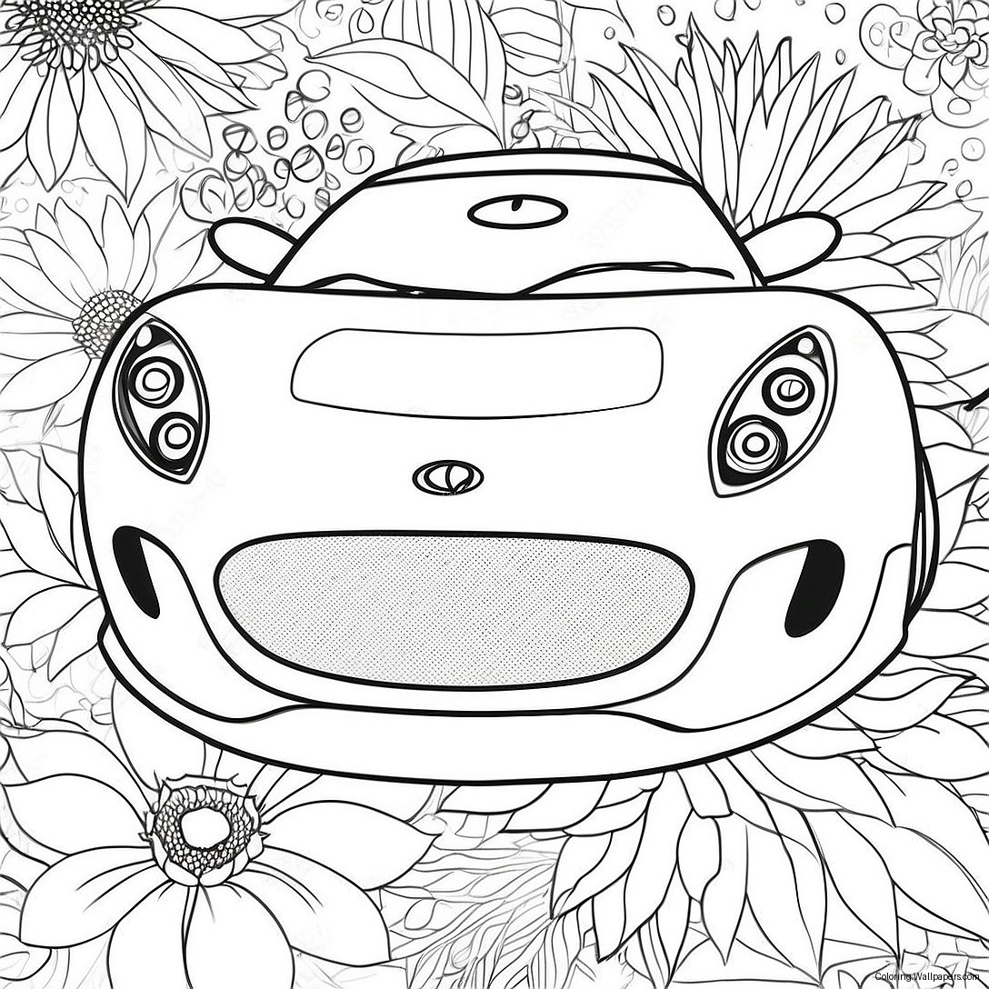 Sporty Lotus Car Coloring Page 51078