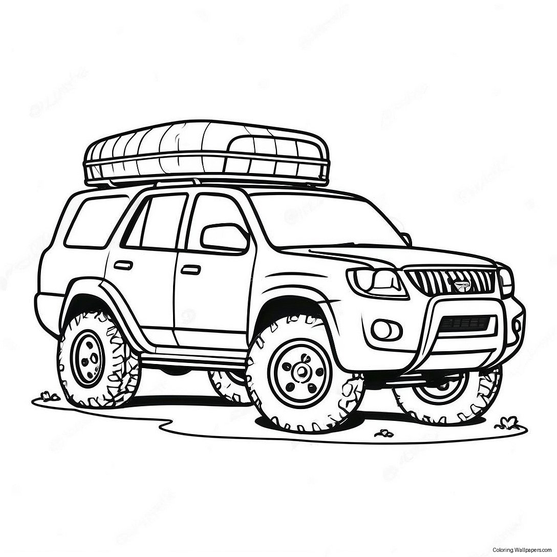 Sporty Suv Off-Road Adventure Coloring Page 23944