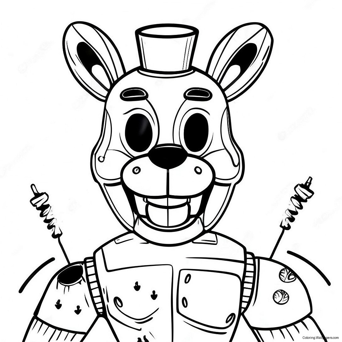 หน้าระบายสี Springtrap Fnaf 17407