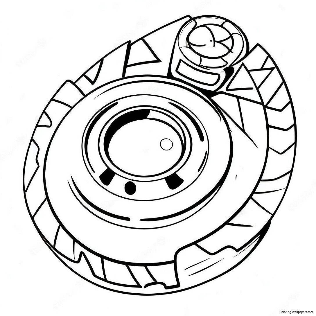 Spryzen Beyblade Färgläggningssida 26541