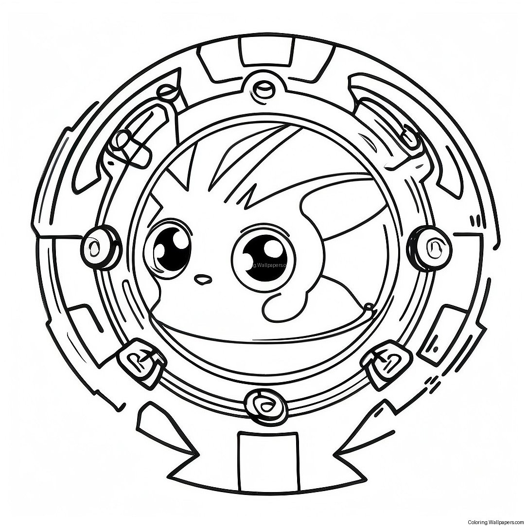 Spryzen Beyblade Coloring Page 26544