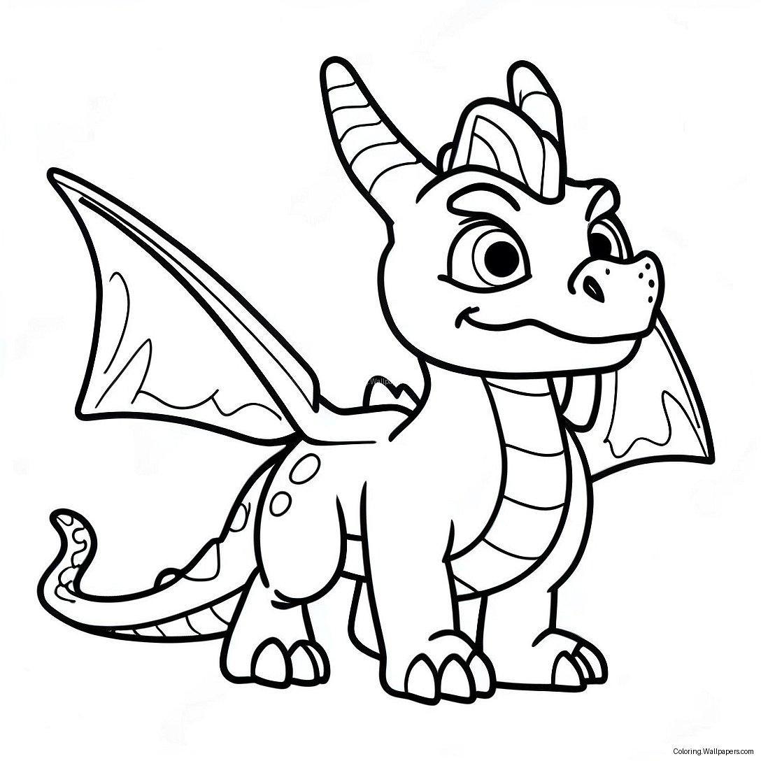 Page À Colorier Spyro Le Dragon Skylanders 14656