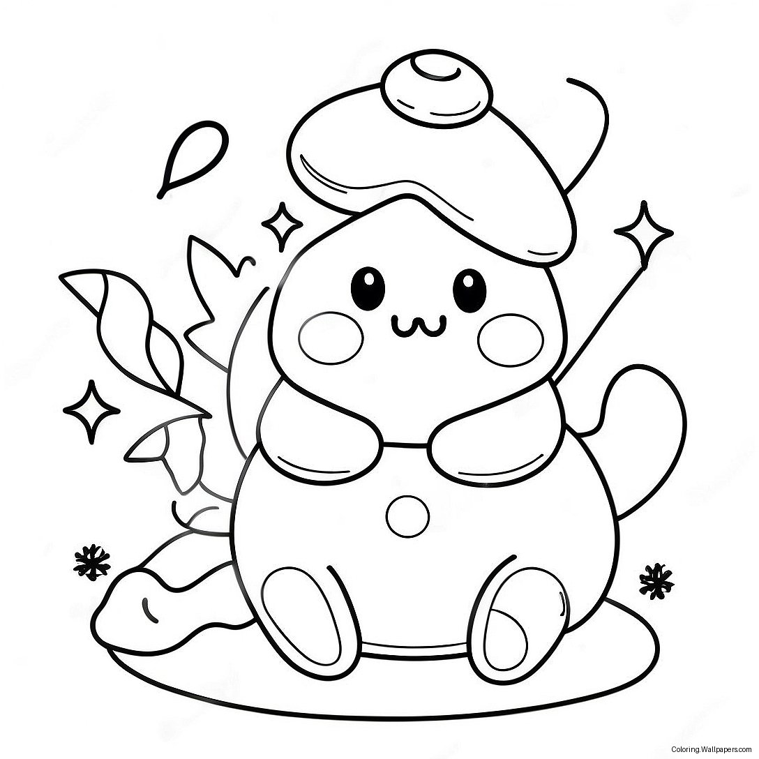 Squishmallow Christmas Coloring Page 14968