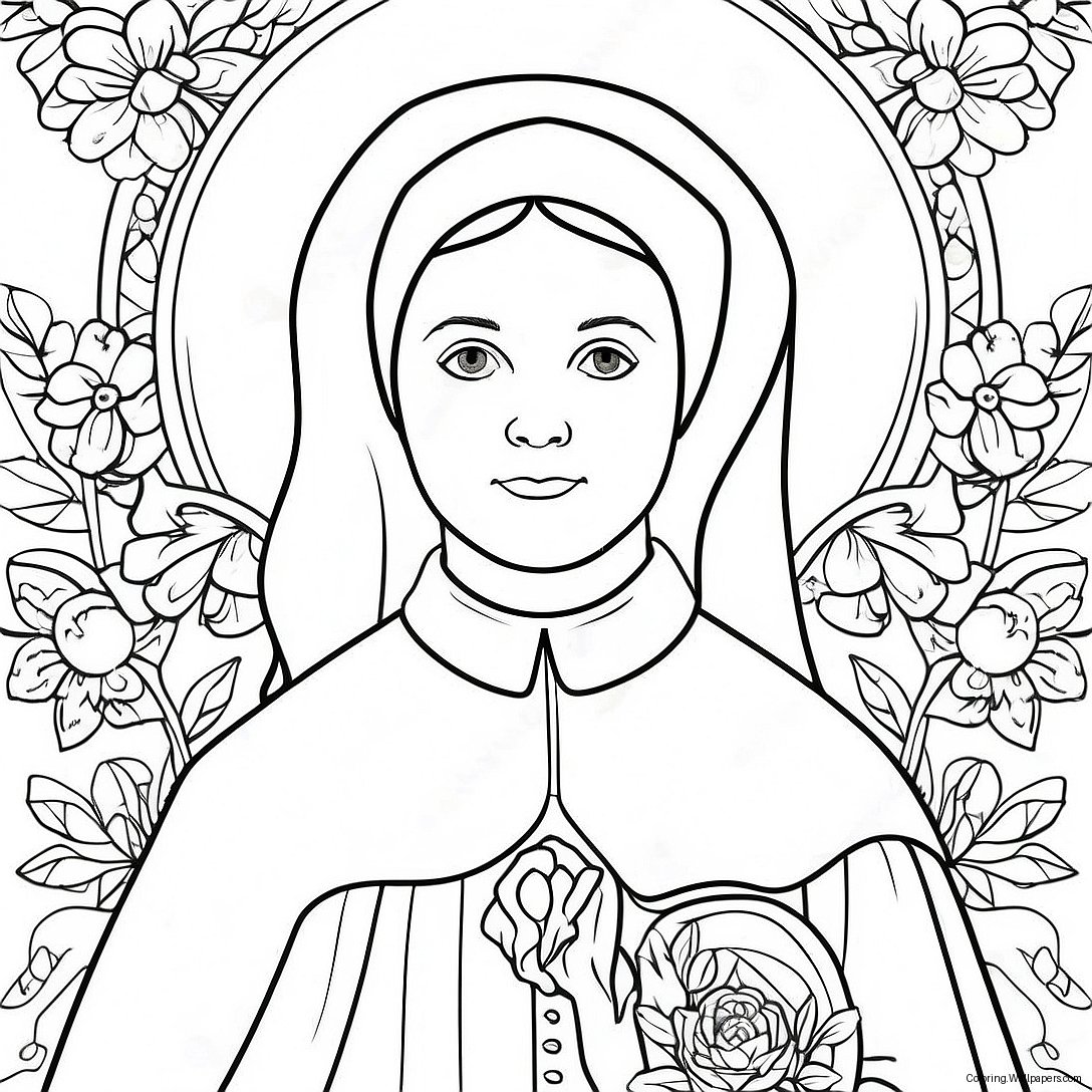 St. Elizabeth Ann Seton Coloring Page 52911