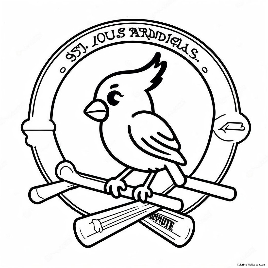 St Louis Cardinals Logo Coloring Page 36951