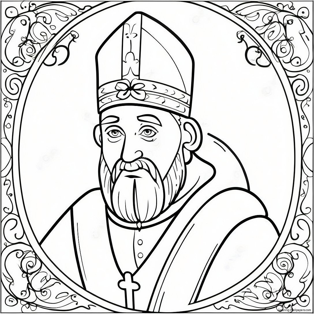 St Patrick Religiös Färgläggningssida 10722