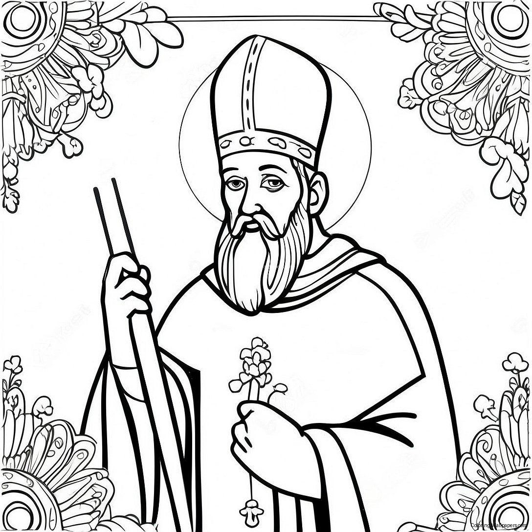 St. Patrick Religiöses Ausmalbild 10723