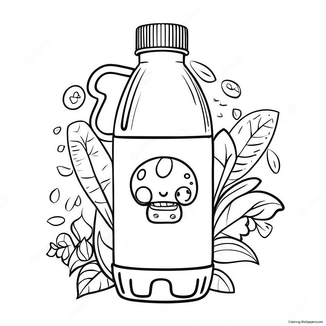 Stanley Water Bottle With Fun Stickers Coloring Page 24386