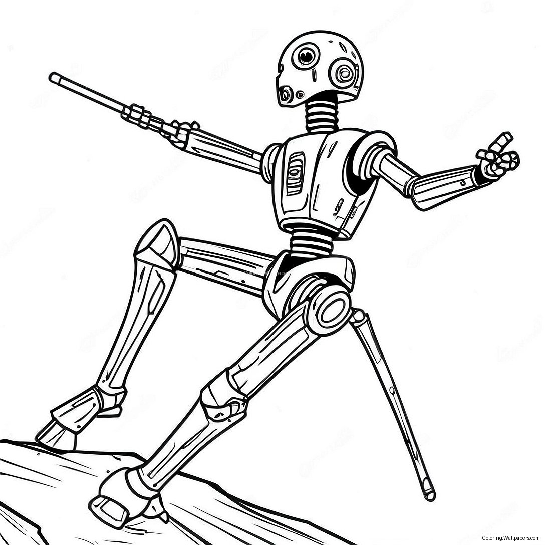 Star Wars Battle Droid Coloring Page 44671