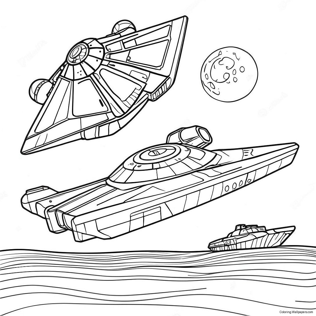 Star Wars Ships Coloring Page 31330