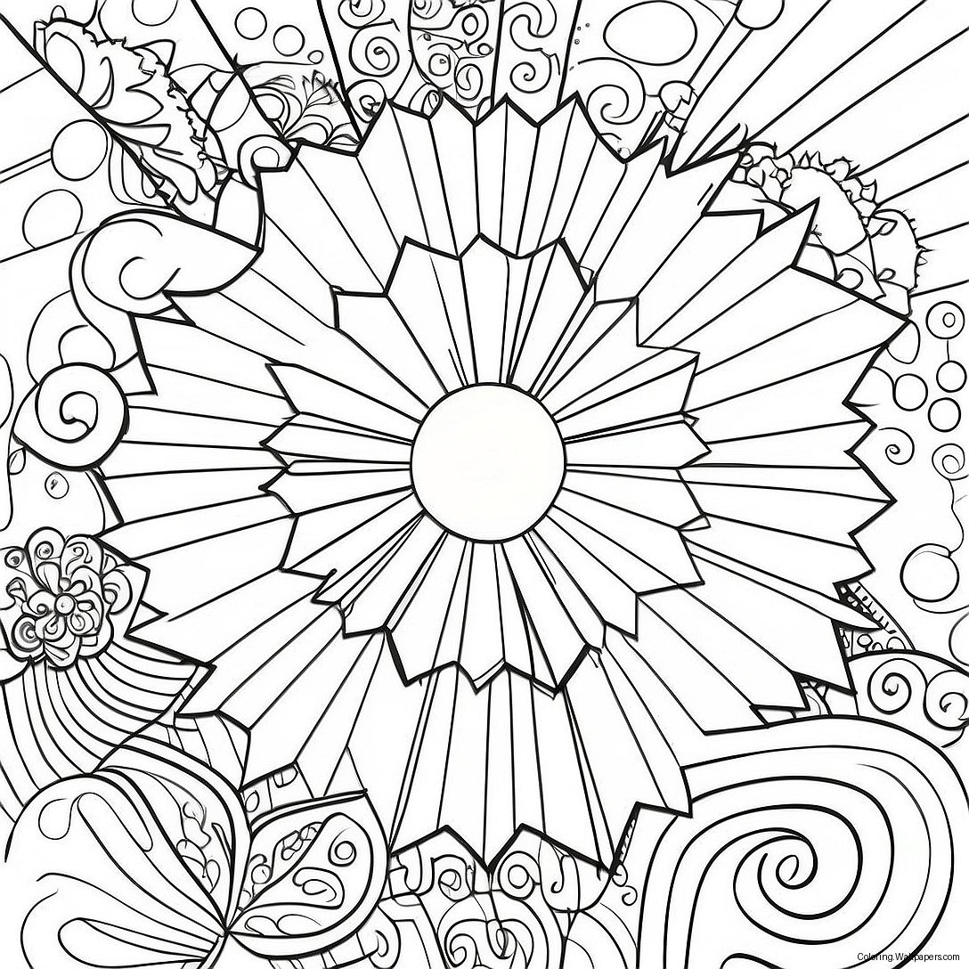 Starburst Coloring Page 56622