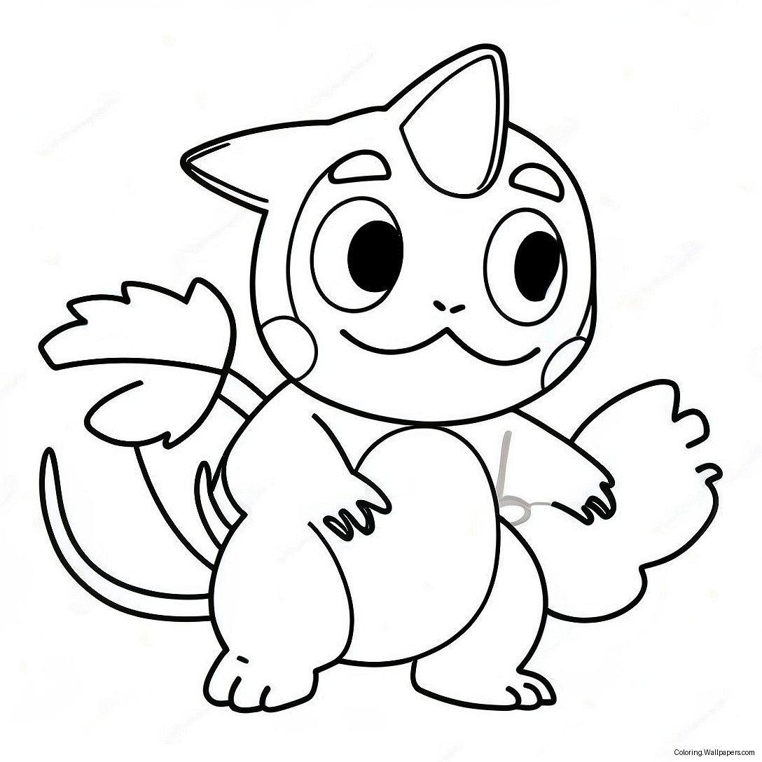 Starter Pokemon Coloring Page 20650