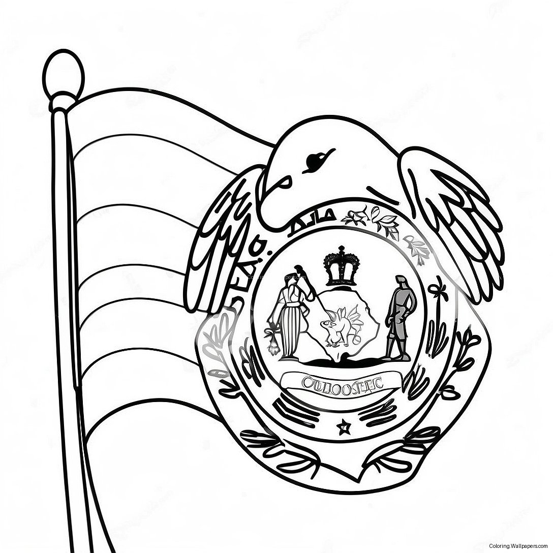 State Flags Coloring Page 21997