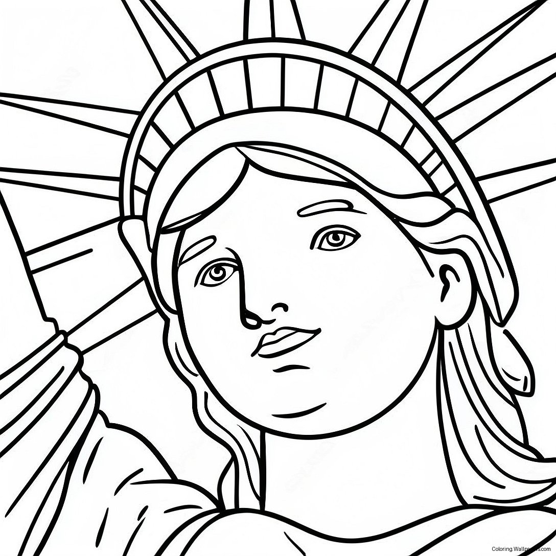 Statue Of Liberty Coloring Page 4995